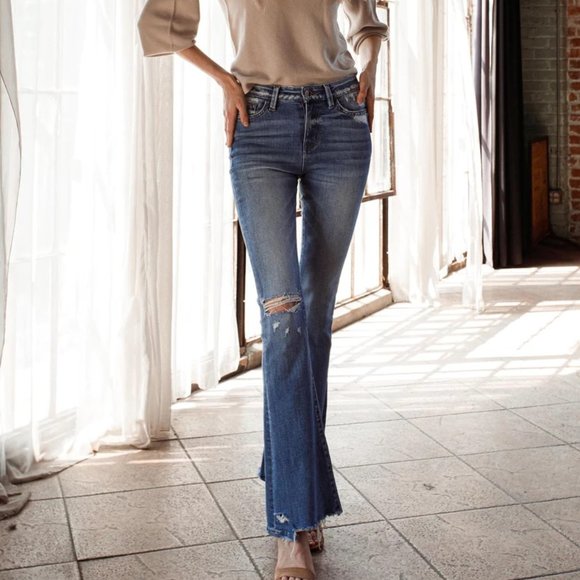 *NEW* Flying Monkey High-Rise Flare Jeans - Picture 3 of 12